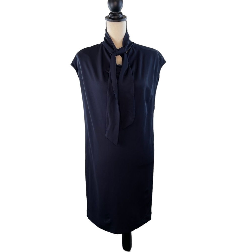 COS High neck tie sleeveless dress XS
